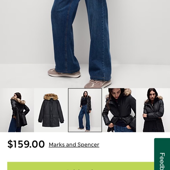 Waxed parka with fur lining and hood - Picture 5 of 7